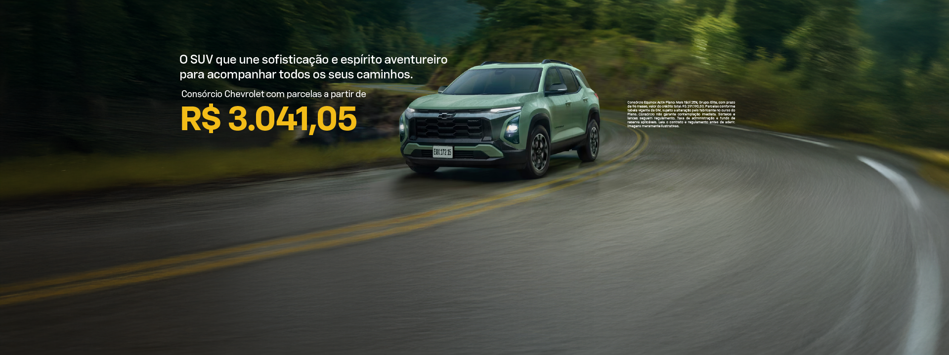 Consórcio Chevrolet - 48 anos - Blazer EV em movimento em uma rua do Rio de Janeiro